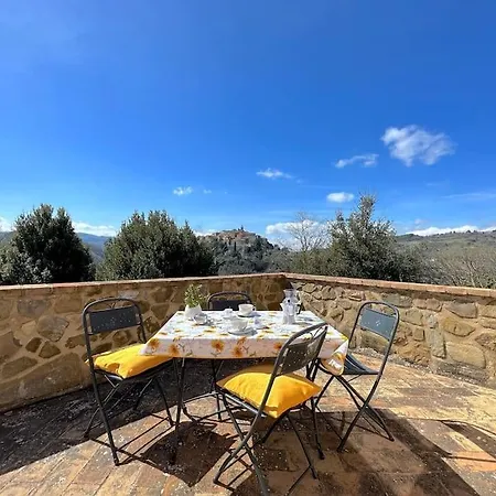 アパート Tuscany Panoramic View - Relax In Val D'orcia *